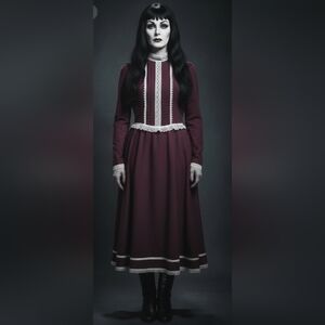 Vintage 70s Gunne Sax Junior Dress S